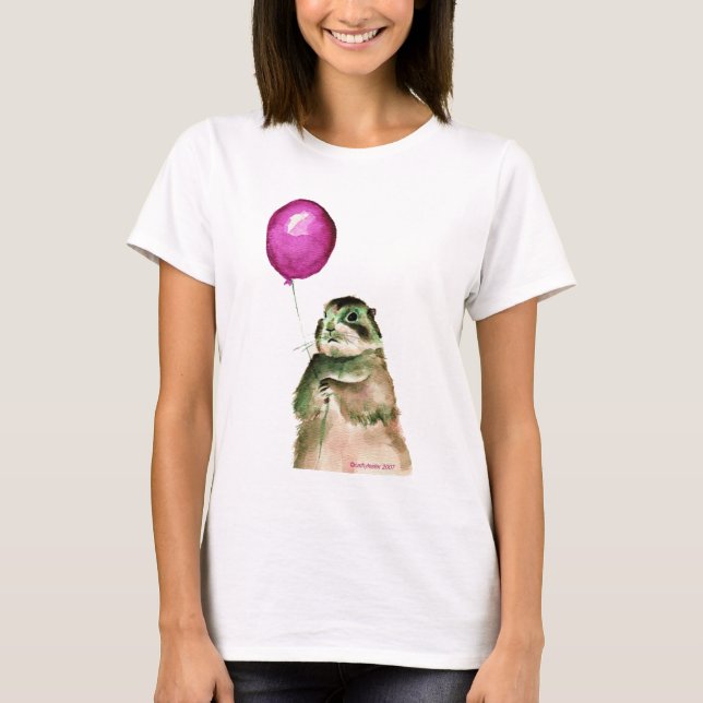 T-shirt Ballon de chien de prairie (Devant)