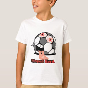 T-shirt ballon de foot drôle dégonflé sports a joué dur