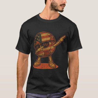 T-shirt Ballon de football américain vintage Dabbing