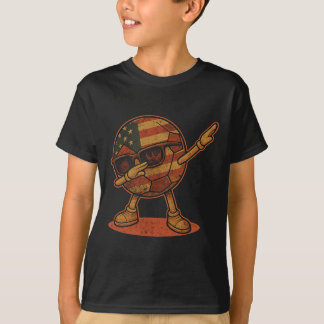 T-shirt Ballon de football américain vintage Dabbing