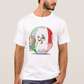 T-shirt Ballon de football avec des illustrations du drape