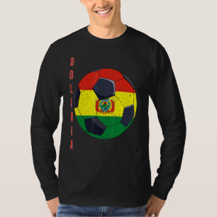 T-shirt Ballon de football Bolivie Drapeau bolivien Footba