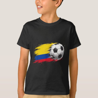 T-shirt Ballon de football Colombie Drapeau de la Colombie