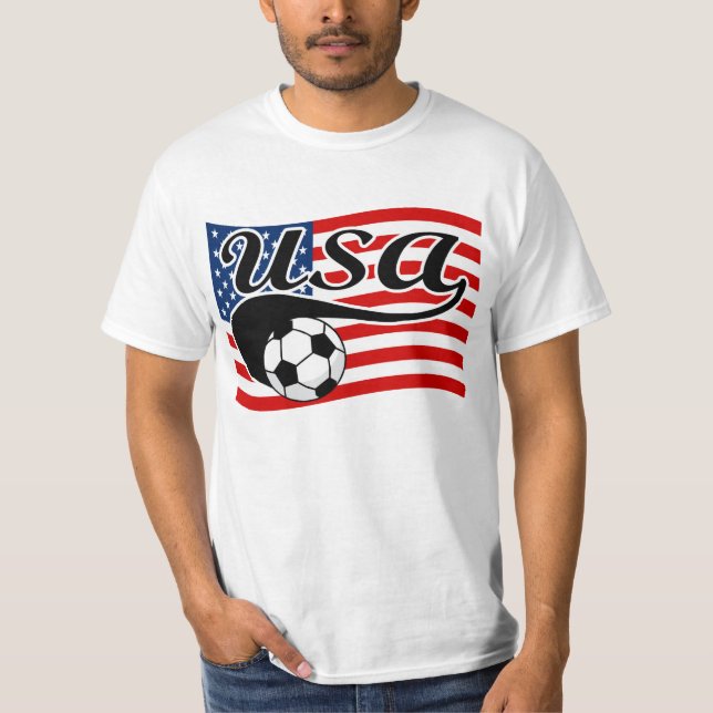 T-shirt Ballon de football des Etats-Unis (Devant)