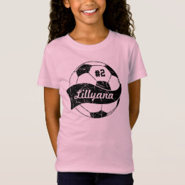 T-Shirt Ballon de Football Personnalisé Nom et Numéro