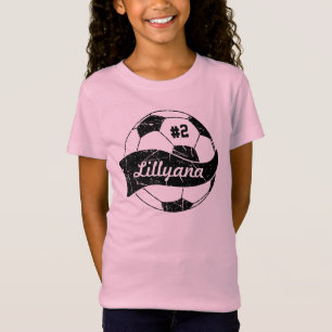 T-Shirt Ballon de Football Personnalisé Nom et Numéro