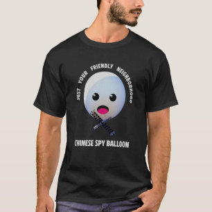 T-shirt Ballon espion mignon et chinois