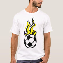 ballon football soccer flamme fire flame cartoon d