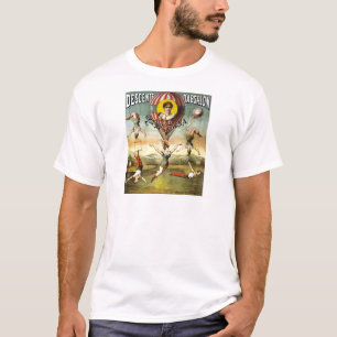 T-shirt Ballon français vintage et représentation de