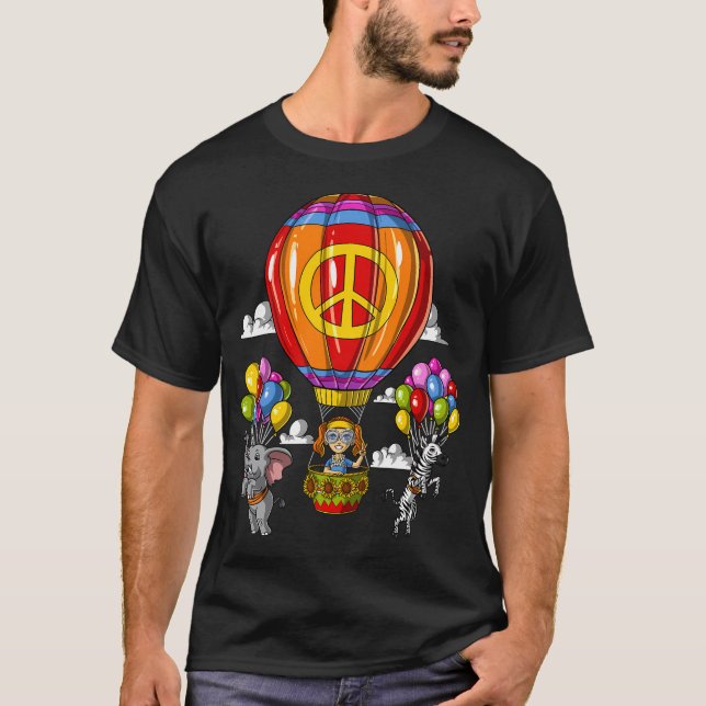 T-shirt Ballon Hippie à Air Chaud (Devant)