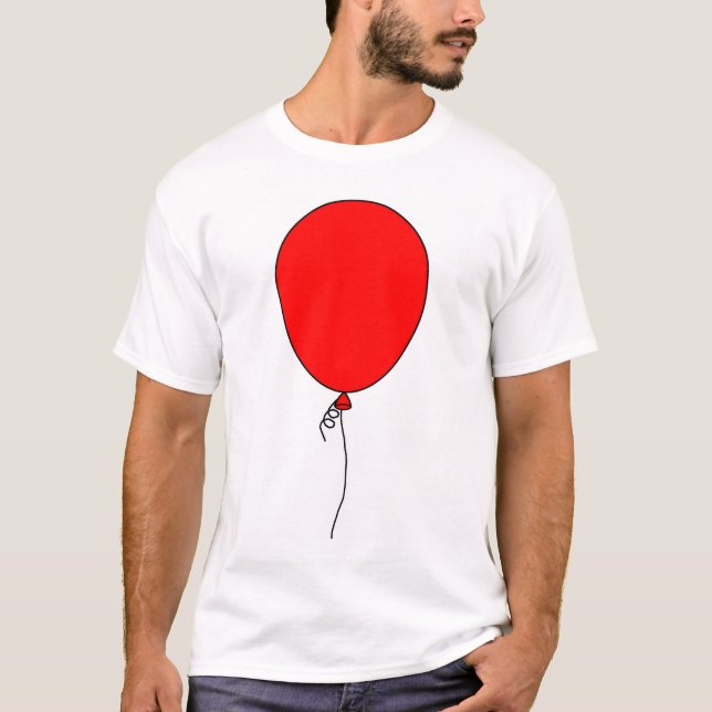 T-shirt Ballon (rouge) (Devant)