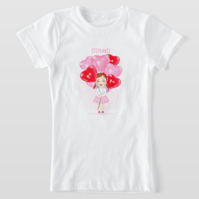 T-Shirt Ballon Saint Valentin Anniversaire  (Poser)