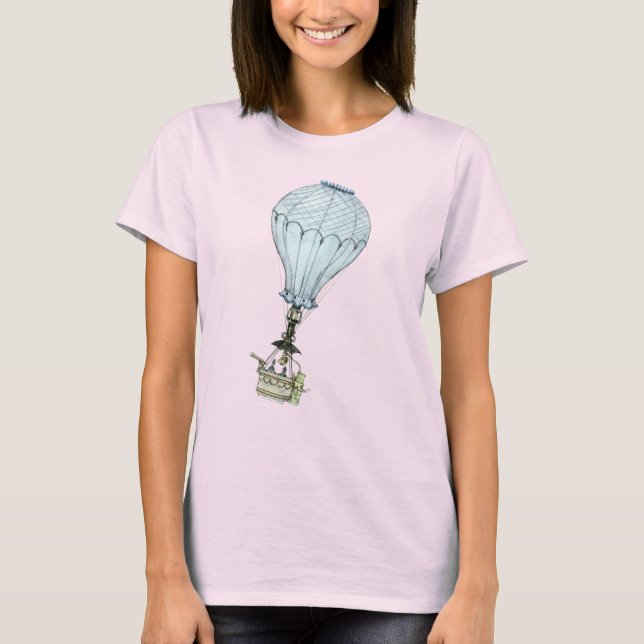 T-shirt Ballon vintage à air chaud (Devant)