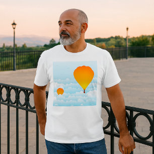 T-shirt Ballons À Air Chaud Dans Les Nuages Ballooning T-S