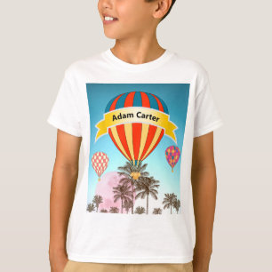T-shirt Ballons à air chauds tropicaux personnalisés