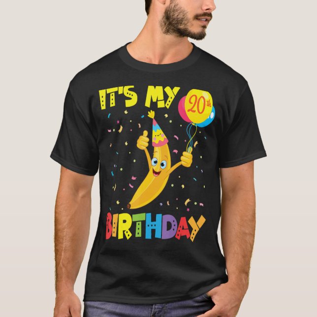 T-shirt Ballons à visage de banane mignonne Happy Me You C (Devant)