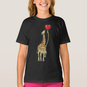T-shirt Ballons cardiaques de girafe