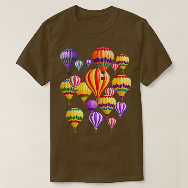T-shirt Ballons colorés à air chaud (Design devant)
