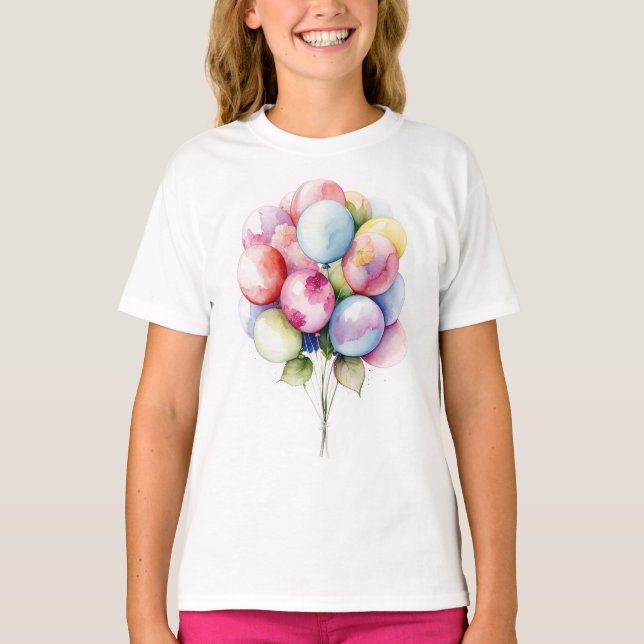T-shirt Ballons comme Fleurs (Devant)