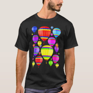 T-shirt Ballons d'air chaud mignon Volant Blimp été amusan