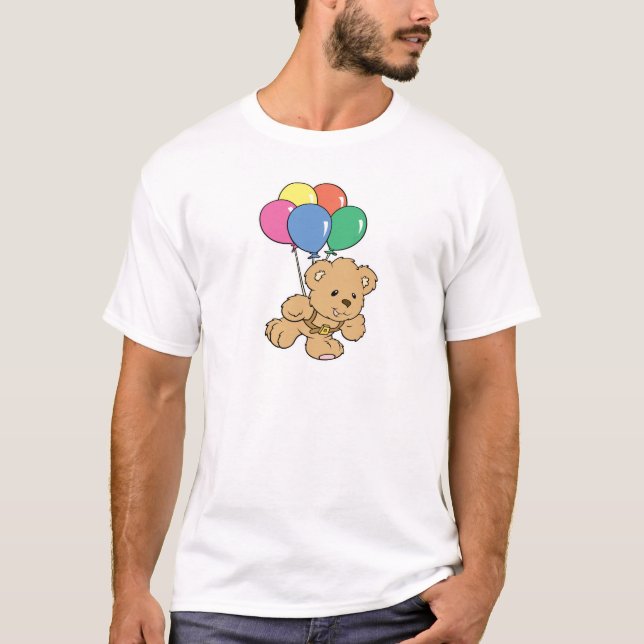 T-shirt Ballons d'anniversaire Bund'ours en peluche (Devant)