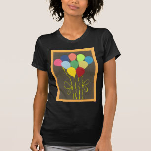 T-shirt Ballons d'anniversaire colorés Design graphique