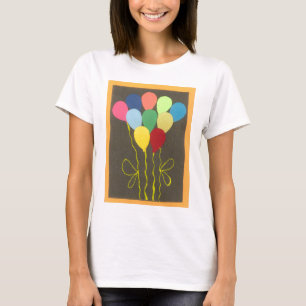 T-shirt Ballons d'anniversaire colorés Design graphique