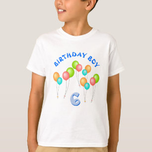 T-shirt Ballons de fête colorés Anniversaire Garçon