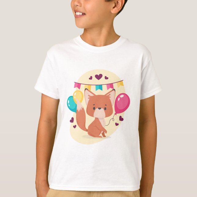 T-shirt Ballons de fête de Fox (Devant)