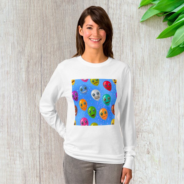 T-shirt Ballons de visage monstre amusants (Créateur téléchargé)