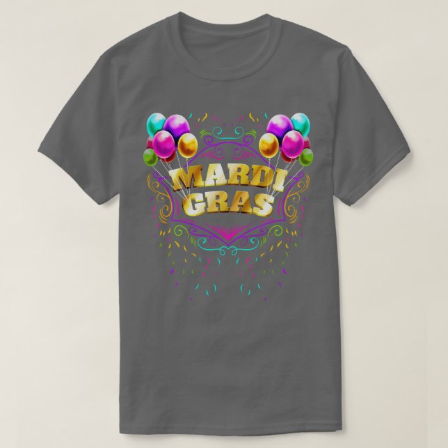 T-shirt Ballons Et Lettres Dorées Jaunes Pour (Design devant)