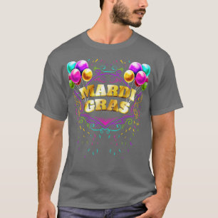 T-shirt Ballons Et Lettres Dorées Jaunes Pour