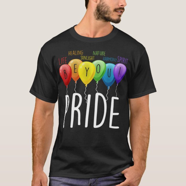 T-shirt Ballons LGBT Pride -échelle standard-4_00x (Devant)