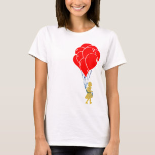 T-shirt ballons rouges.