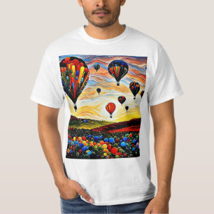 T-shirt Ballons sur le paysage 2