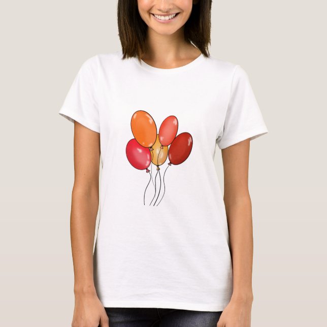 T-shirt Ballons vibes heureuses (Devant)