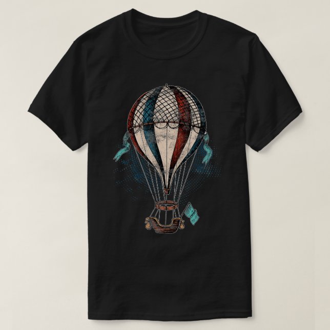 T-shirt Ballons vintages à air chaud (Design devant)