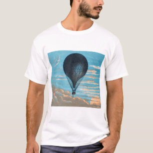T-shirt Balloon à air chaud vintage Retro View First Ball