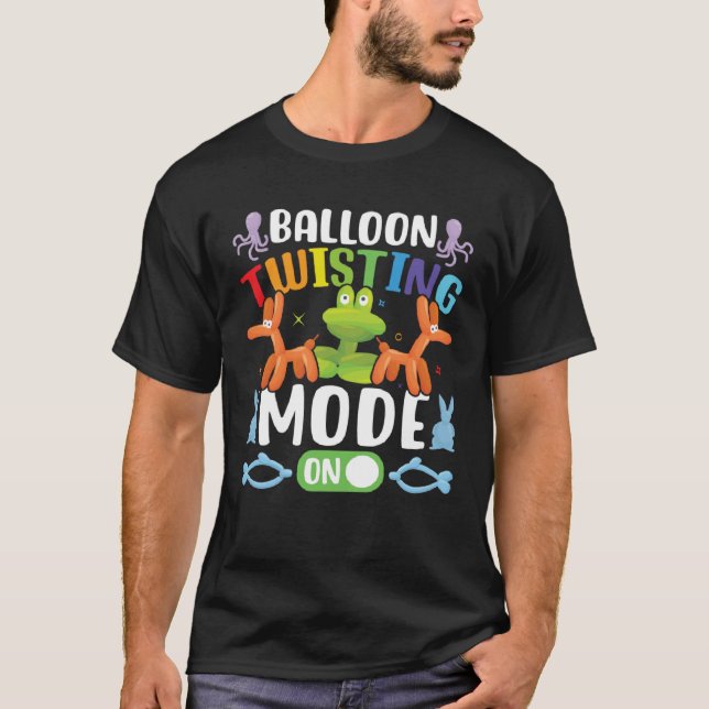 T-shirt Balloon Ainmal Twisting Mode On  Balloon Animal Ar (Devant)