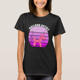 T-shirt Balloon Artiste Vintage Coucher de soleil Balloon