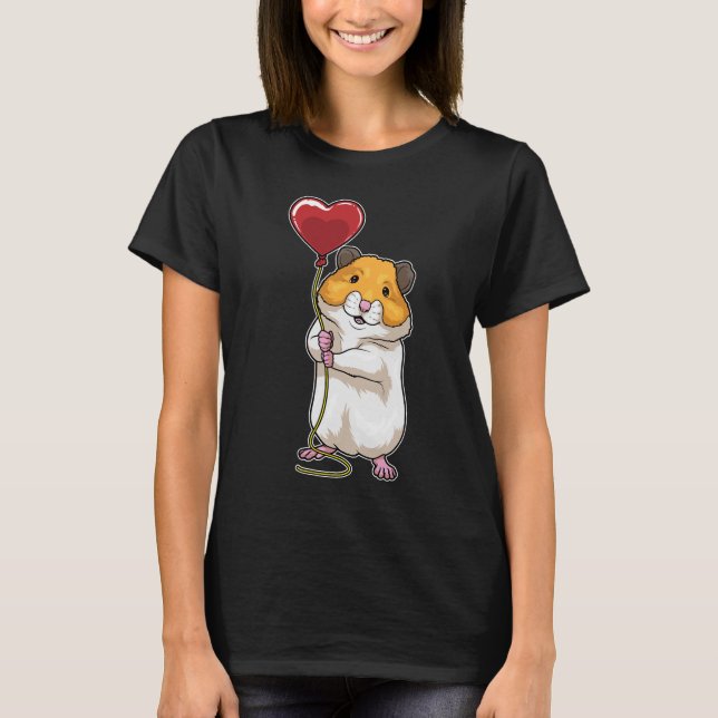 T-shirt Balloon Hamster Heart (Devant)