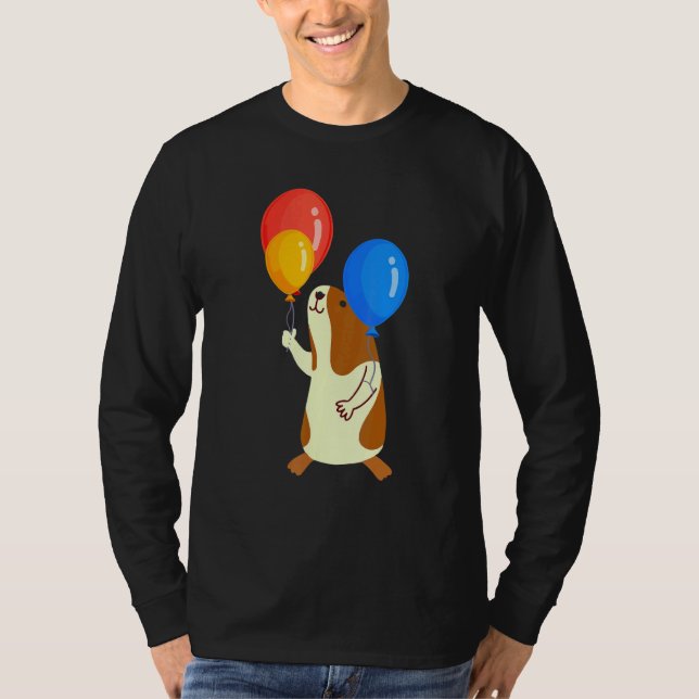 T-shirt Balloon Pig Graphic Guinea Pig Owner Pet Cavy Anim (Devant)