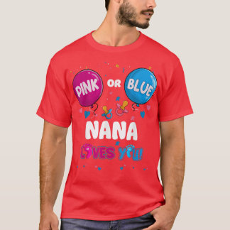 T-shirt Balloon rose ou bleu Nana vous aime Révélation de 