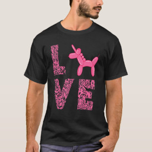 T-shirt Balloon Twisting Unicorn Love Balloon Artist Ballo