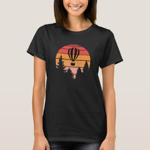 T-shirt Balloon vintage à air chaud à la ronde à coucher d