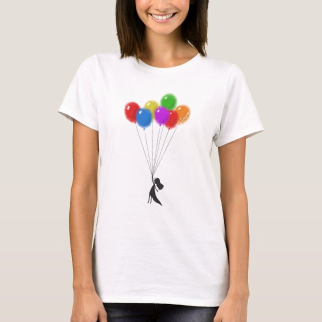 T-shirt Balloons Girl (Devant)