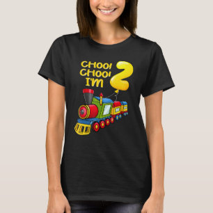 T-shirt Balloons Jeunesse J'ai 2 ans Garçons Train 2e Birt