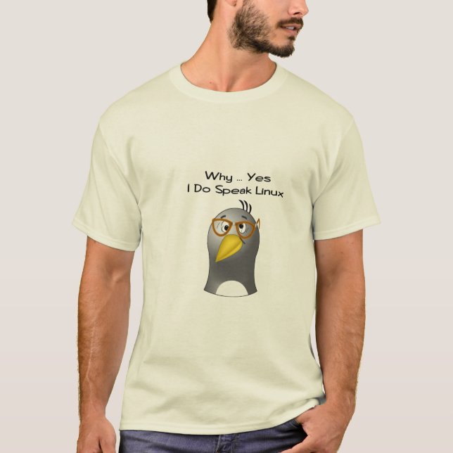 T-shirt Ballot de pingouin de Linux (Devant)
