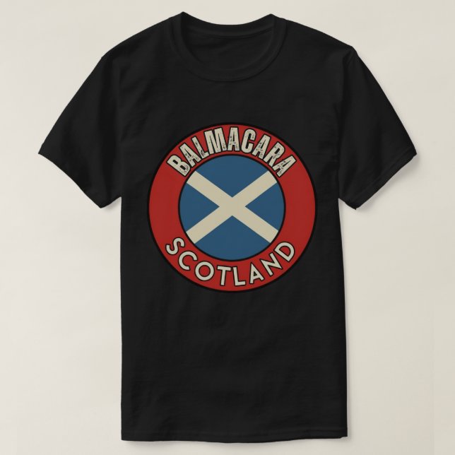 T-shirt Balmacara, Écosse (Design devant)