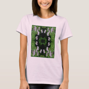 T-shirt Balme d'abeille violet sauvage Abstrait